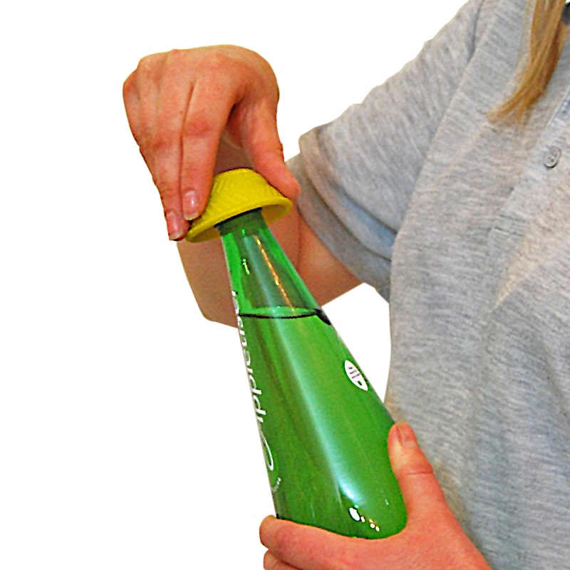 Dycem Non-Slip Bottle Opener :: bottle cap gripper for weak hands.